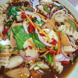 ยำหมูยอฮอดดอกน้ำปลาร้า