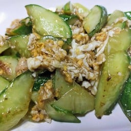 แตงกวาผัดไข่