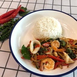 ข้าว+ผัดฉ่า