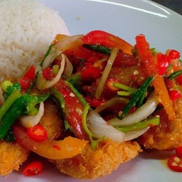 ข้าวยำปลาทอด