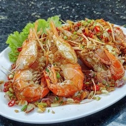 กุ้งแม่น้ำผัดพริกเกลือ 1กิโล