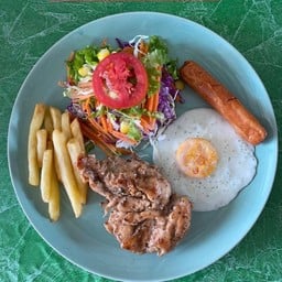 สเต๊กไก่รวม