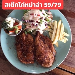สเต๊กไก่หม่าล่า