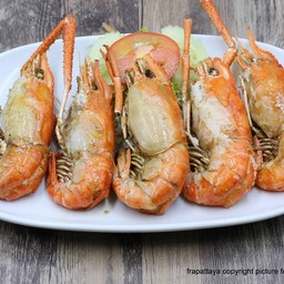 กุ้งแม่น้ำอบเกลือ