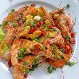 กุ้งคั่วพริกเกลือ