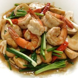 กุ้งผัดน้ำมันหอย