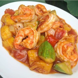 กุ้งผัดเปรี้ยวหวาน