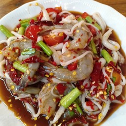 ตำด๊องแด๊งกุ้งสด