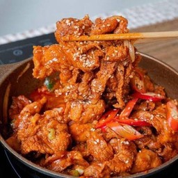 ข้าวไก่โคชูจัง [Chicken Korean Gochujang]