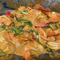 กุ้งผัดไข่เค็ม