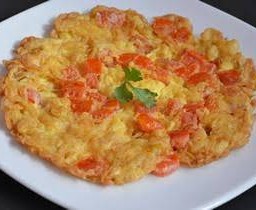 ข้าวไข่เจียวมะเขือเทศ