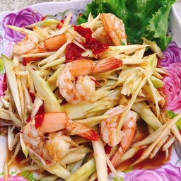 ตำมะม่วงกุ้งสด