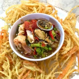 ส้มตำทอด