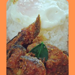 ข้าวเครื่องแกงปลาดุก