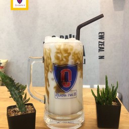 นมสดคาราเมลเย็น