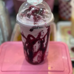 นมหมี+บลูเบอร์รี่ ปั่น