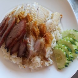 ข้าวมันไก่ 3 อย่าง ธรรมดา