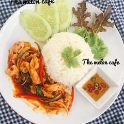 ข้าวผัดขี้เมากุ้ง