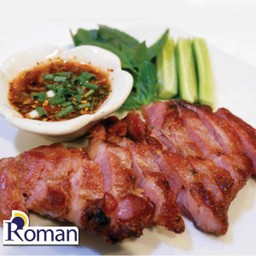 คอหมูรมควันย่างจิ้มแจ่ว delivery = 179.-