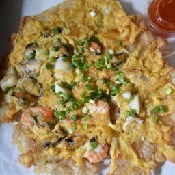 ทะเลทอด fried seafood egg