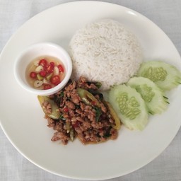 ผัดกระเพราหมูสับ