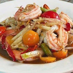 ส้มตำกุ้งสุก