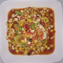 ตำข้าวโพดไข่เค็ม