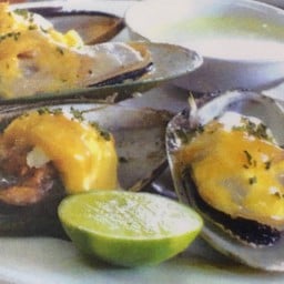 หอยแมลงภู่นิวซีแลนด์อบชีส