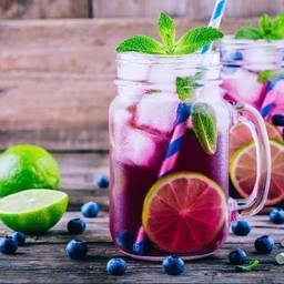 บลูเบอร์รี่+มะนาว โซดา