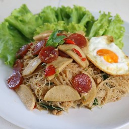 กะเพราเข้าเส้น สาขาหนองไผ่ล้อม
