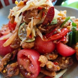 ตำแค๊ปหมู