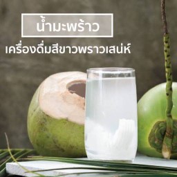 น้ำมะพร้าวสด ร่มบุญ สะพานขาว
