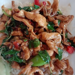 ข้าวราดผัดกะเพรา