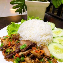 ลูกชิ้นย่าง เบอร์เกอร์ย่าง รมณ์ควัน