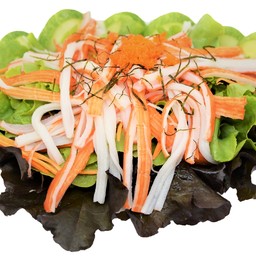 สลัดปูอัดไข่กุ้ง