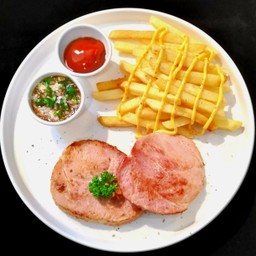 แฮมย่าง เสิร์ฟพร้อมเฟรนช์ฟราย