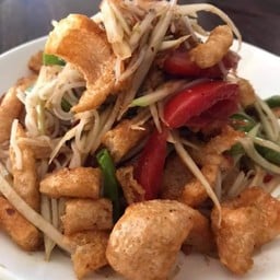 ตำปูปลาร้า แคปหมู