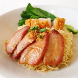 บะหมี่หมูแดง หมูกรอบ
