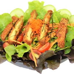 สลัดไก่ทอด