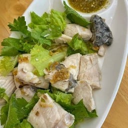 เนื้อปลากะพงลวก