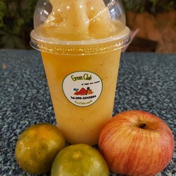 ส้ม+แอปเปิ้ล+มะนาว ปั่น