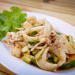 ลาบปลาหมึก