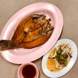ปลากระพงทอด