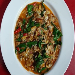 เนื้อหอยลายผักพริกเผา