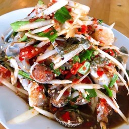 ตำ3เกลอ(ปูม้าหอยแครงกุ้ง)