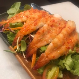 สลัด กุ้งแซ่บ - Spicy Cooked Shrimp Salad