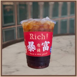 ชาดำเย็น|Ceylon back tea|冰红茶(แก้ว)