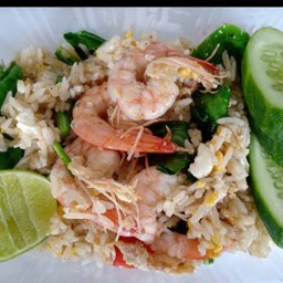 Fried Rice With Shrimp.