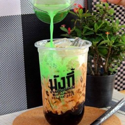 ชานมเมลอนมังกี้ ไข่มุกลาวา (size L)