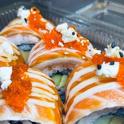 โรล แซลมอนครีมชีส (6ชิ้น) - Salmon Cream Cheese (6pcs.)